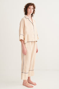 Chiffon Ivy Long Sleeve Shirt & Pants Pyjama Set