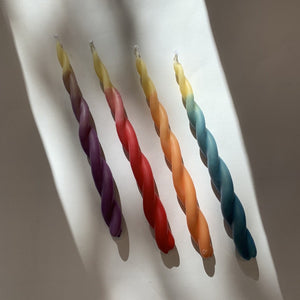 Ombre Twist Candle Bees wax