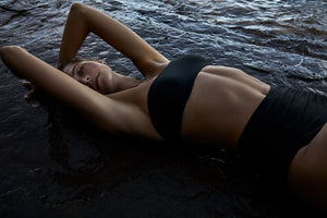 Black High Waist Bikini Pant