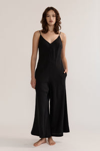 Black Jean Jumpsuit