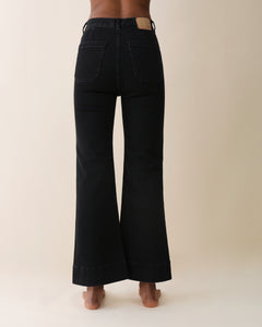 St Monica Cropped  Jeans Black