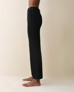 St Monica Cropped  Jeans Black