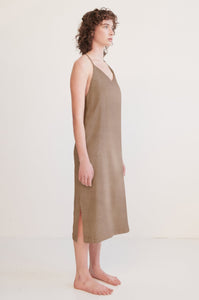 Taupe Ivy Slip Dress