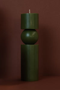 Olive Totem Candle Medium