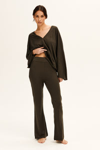 Moss Mia Wool Flare Pant