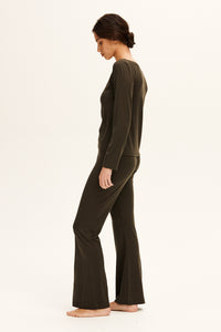 Moss Mia Wool Flare Pant