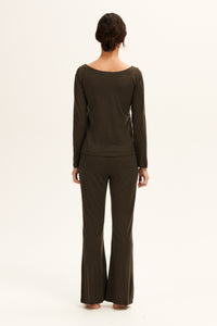 Moss Mia Wool Flare Pant