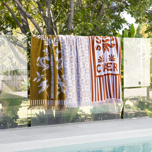 Jacquard Beach Towel - Sunshine