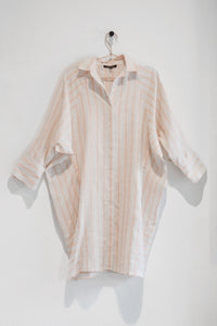 Pink Stripe Evie Shirt Dress