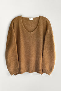 Camel Wool and Kid Mohair Jumper