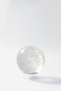 Clear Quartz Sphere With Stand