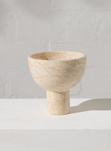 Travertine Standing Bowl