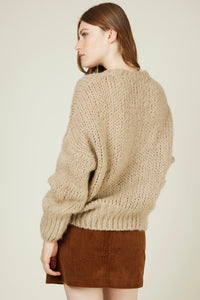 Taupe Mohair Blend Jumper