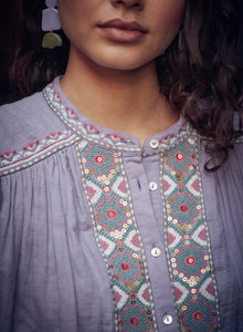 Jeannie Sequin Blouse