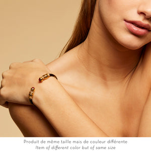 Sari Bis Bracelet Acetate Gold - Taupe