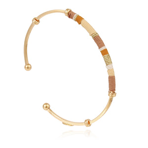 Zanzibar Bracelet Gold - Tan