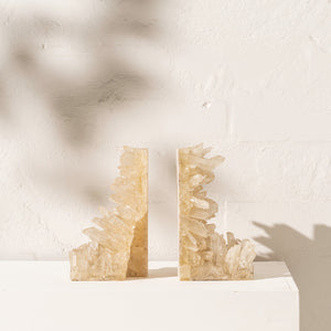 Quartz Crystal Bookends