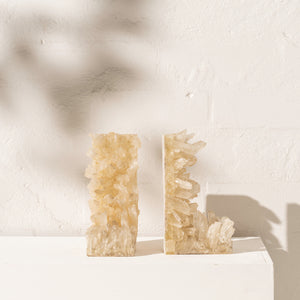 Quartz Crystal Bookends