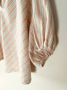 Pink Stripe Jean Blouse