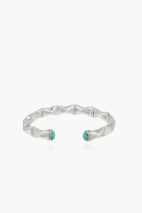 Moki Cabochons Bracelet Silver - Turquoise