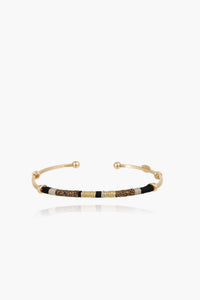 Zanzibar Bracelet Gold - Black