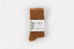 Ultra Soft Alpaca Everyday Socks Brown