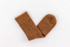 Ultra Soft Alpaca Everyday Socks Brown