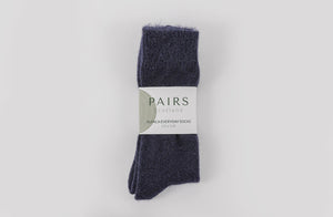 Ultra Soft  Alpaca Everyday Socks Navy