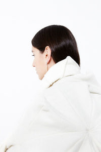 Handmade Wool & Cashmere Bloom Origami Blanket Cream