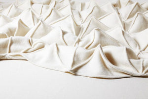 Handmade Wool & Cashmere Bloom Origami Blanket Cream