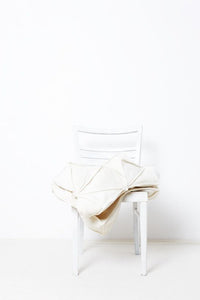 Handmade Wool & Cashmere Bloom Origami Blanket Cream