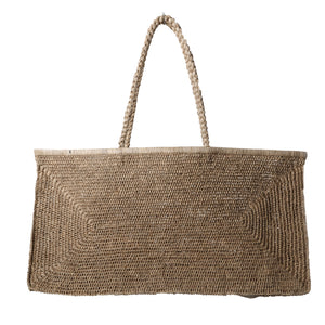 Double Crochet Raffia Extra Large Tote - Tea