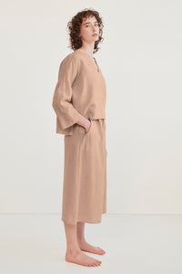 Taupe Ivy Long Sleeve Popover