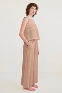 Taupe Ivy Wide Leg Pant