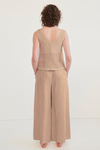 Taupe Ivy Wide Leg Pant