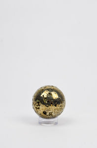 Pyrite Crystal Sphere with Stand