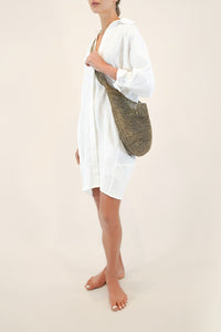 Raffia Crossbody Bag