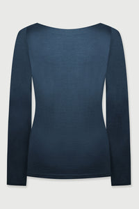 Ocean Ivy Wool Boat Neck Long Sleeve Top