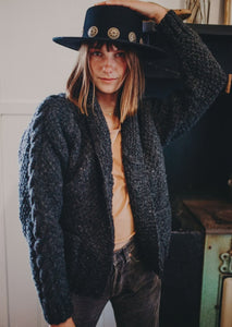 Hand Knitted Cable Cardigan