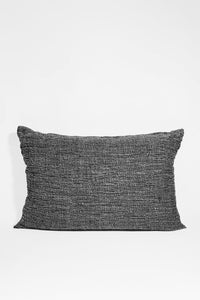 Ember Stonewashed Linen Lumbar Black / Natural