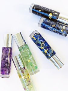 Crystal Infused with 24K Gold Essential Oil Roller