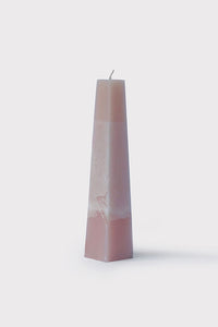 Blush Pink Handmade Candle with White Rose Scent