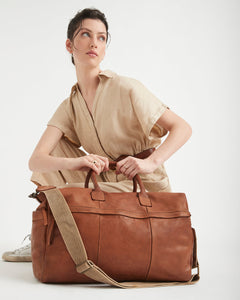 Cognac Travel Bag