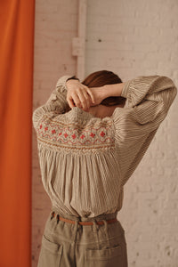 Smocking and Embroidery Blouse