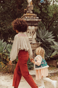 Smocking and Embroidery Blouse