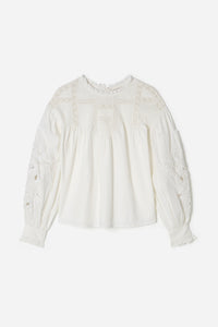 Embroidered Poplin Blouse