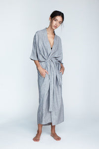 Silver Evie Kimono Robe