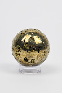 Pyrite Crystal Sphere with Stand